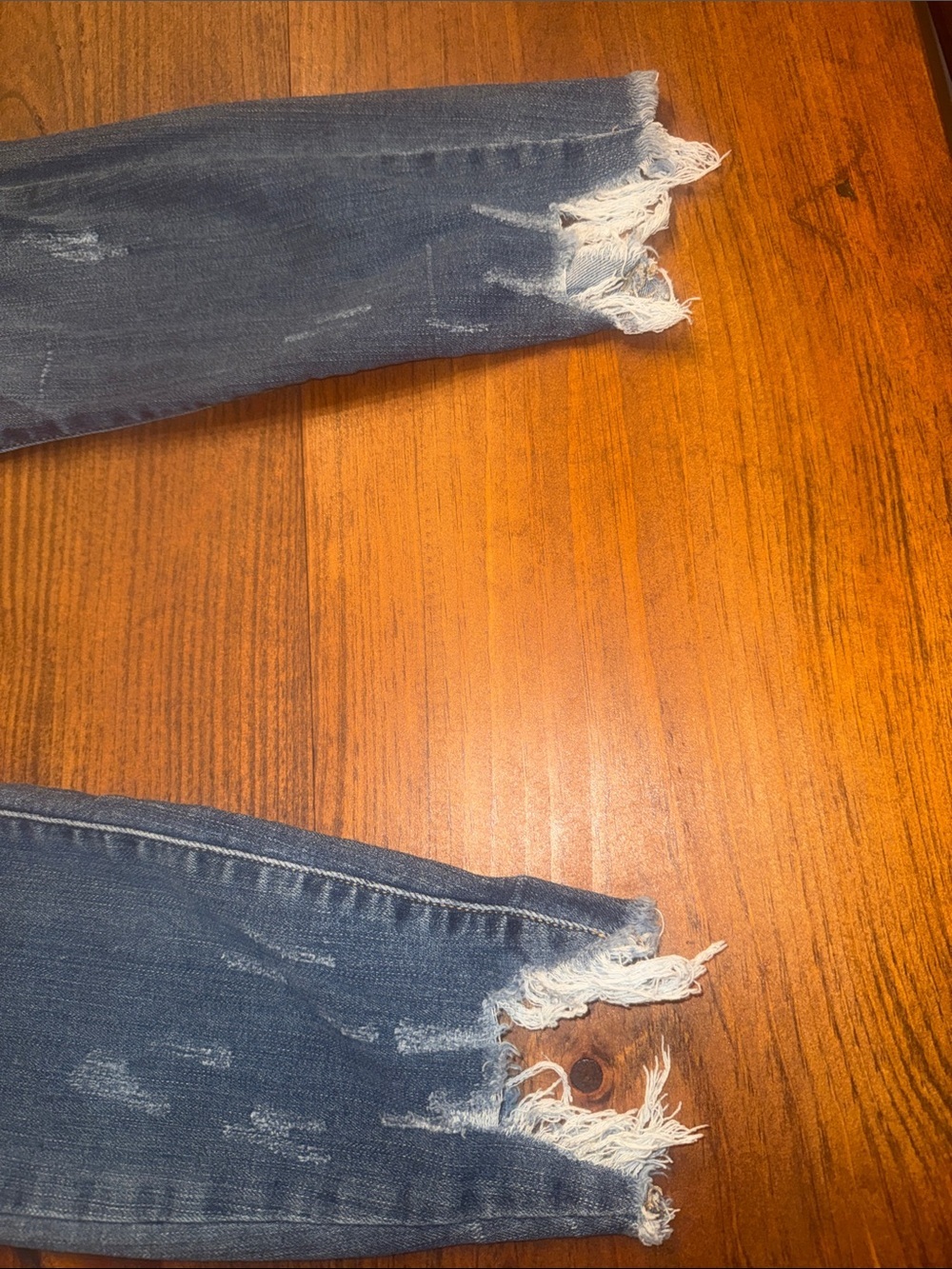 Judy Blue Medium Blue Distressed Skinny Jeans - Picture 4 of 8